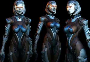 Edi, The Advanced Ai, In Mass Effect Wallpaper