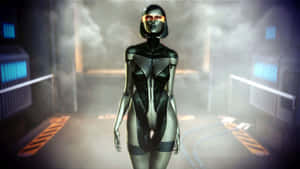 Edi, The Futuristic Ai Companion In Mass Effect Wallpaper