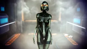 Edi, The Futuristic Ai Companion In Mass Effect Wallpaper