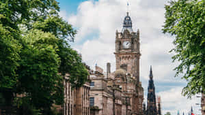 Edinburgh Balmoral Clock Tower Wallpaper