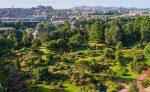 Edinburgh Botanic Garden Aerial View Wallpaper