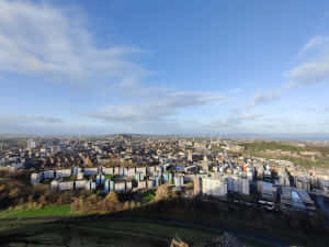 Edinburgh_ Cityscape_from_ Salisbury_ Crags Wallpaper