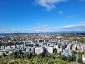 Edinburgh_ Cityscape_from_ Salisbury_ Crags Wallpaper