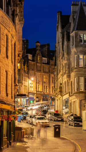 Edinburgh Royal Mile Evening Twilight Wallpaper