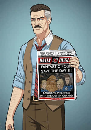 Editorwith Daily Bugle Newspaper Wallpaper