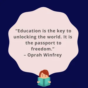 Education Keyto Unlocking World Quote Wallpaper