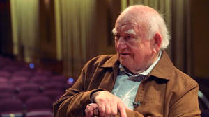 Edward Asner Wearing Brown Jacket Wallpaper