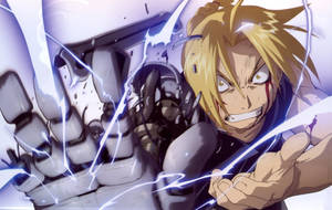 Edward Elric Masters The Power Of Alchemy Wallpaper