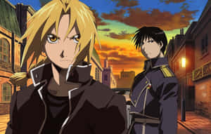Edward Elric: The Fullmetal Alchemist In Action Wallpaper