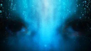 Eerie_ Blue_ Ghostly_ Visage Wallpaper