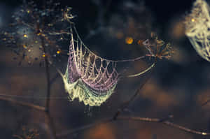 Eerie Cobwebs In A Haunted Corner Wallpaper