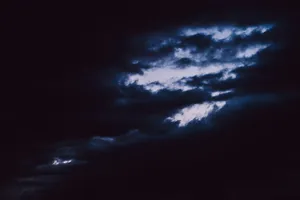 Eerie Dark Heaven Landscape Wallpaper