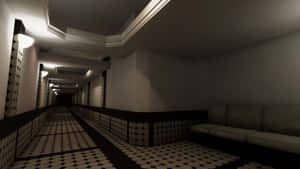 Eerie_ Hotel_ Corridor Wallpaper