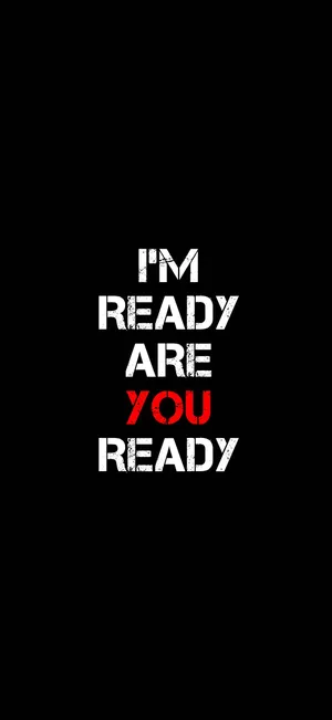 Eerie Ready Quote Wallpaper