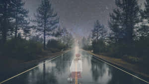 Eerie_ Roadside_ Encounter Wallpaper