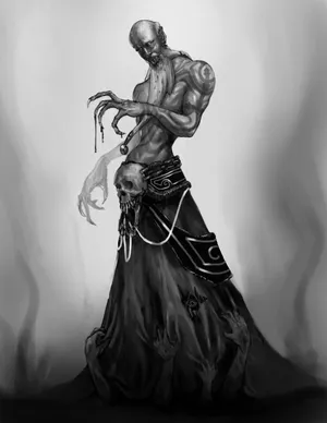 Eerie Vampire Lord Prowling In The Darkness Wallpaper