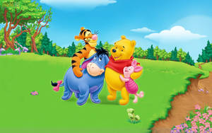 Eeyore Loving Friends Wallpaper