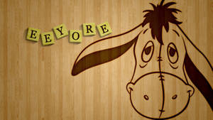 Eeyore Scrabble Letters Wallpaper