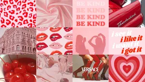 Effervescent Be Kind Collage Wallpaper