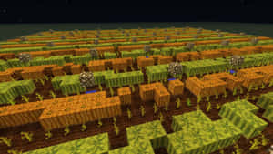 Efficient Minecraft Farming: Tending To Your Pixel Crops Wallpaper