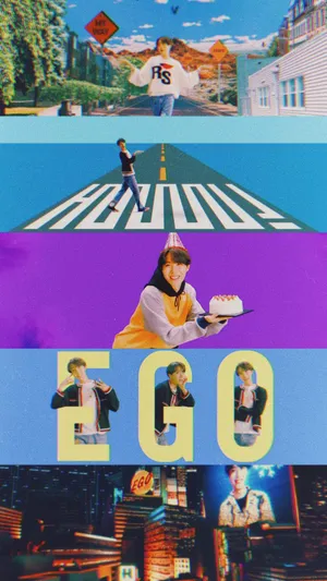 Ego Centric Collage Wallpaper