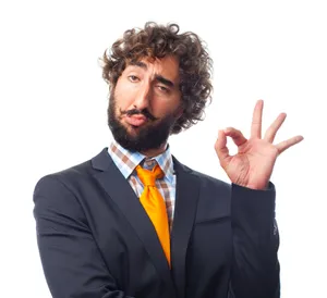 Egotistical Man In Suit Wallpaper