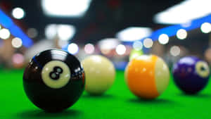 Eight Ball Center Stage Billiards Photo Wallpaper