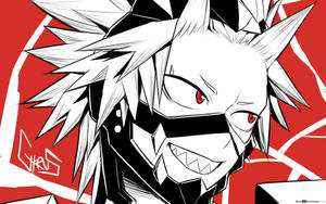 Eijiro Kirishima Close-up Drawing Wallpaper