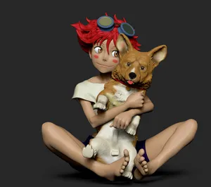 Ein The Data Dog In Cowboy Bebop Wallpaper