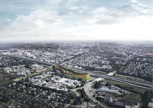 Eindhoven Aerial Viewwith Infrastructure Wallpaper