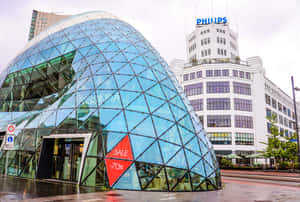 Eindhoven Blob Architectureand Philips Tower Wallpaper