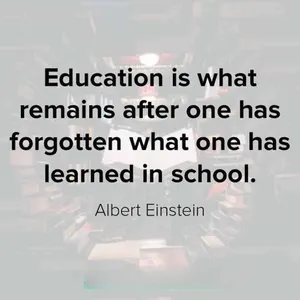 Einstein Education Quote Backdrop Wallpaper