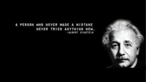 Einstein Mistake Quote Wallpaper