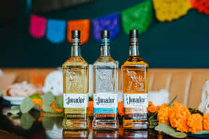 El Jimador Reposado Silver And Anejo Tequila Decorative Shot Wallpaper