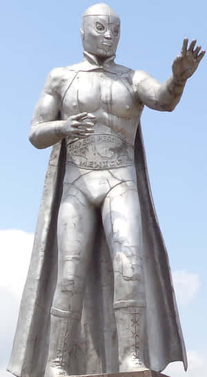 El Santo Silver Statue Wallpaper