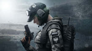 Ela R6 From Rainbow Six Siege In Action Wallpaper