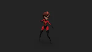 Elastigirl In Action Pose Wallpaper