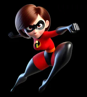 Elastigirl In Action Pose Wallpaper
