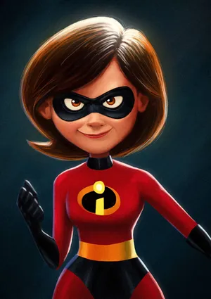 Elastigirl Incredibles Character Art Wallpaper