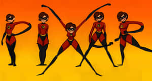 Elastigirl Multiple Poses Wallpaper