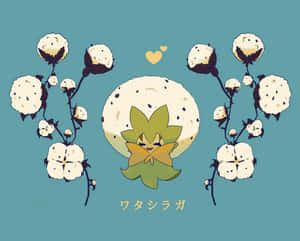 Eldegoss With Cotton Plant Wallpaper