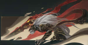 Elden_ Ring_ Fiery_ Swordsmanship Wallpaper