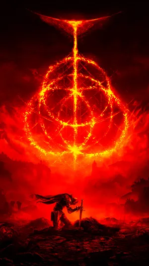 Elden Ring Flaming Signet Wallpaper Wallpaper