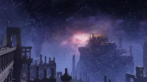 Elden Ring Mystical Ruins At Night Wallpaper