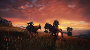 Elden Ring_ Sunset Ride Wallpaper