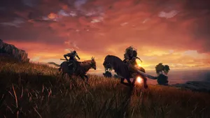 Elden Ring_ Sunset Ride Wallpaper