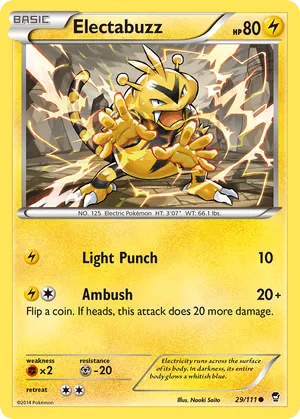 Electabuzz Card With Thunder Wallpaper