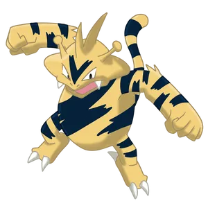 Electabuzz In Punching Pose Wallpaper