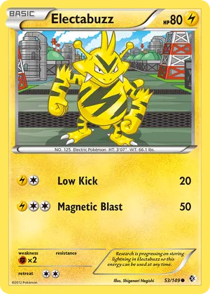 Electabuzz Trading Card Wallpaper