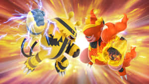 Electivire Vs Magmar Epic Battle Wallpaper